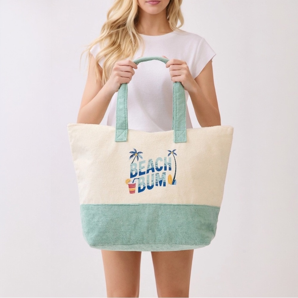 Beach Bum Terry Tote Bag - Picture 6 of 8
